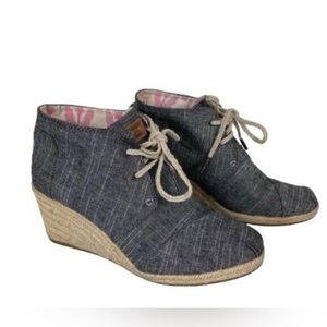 Toms wedge bootie